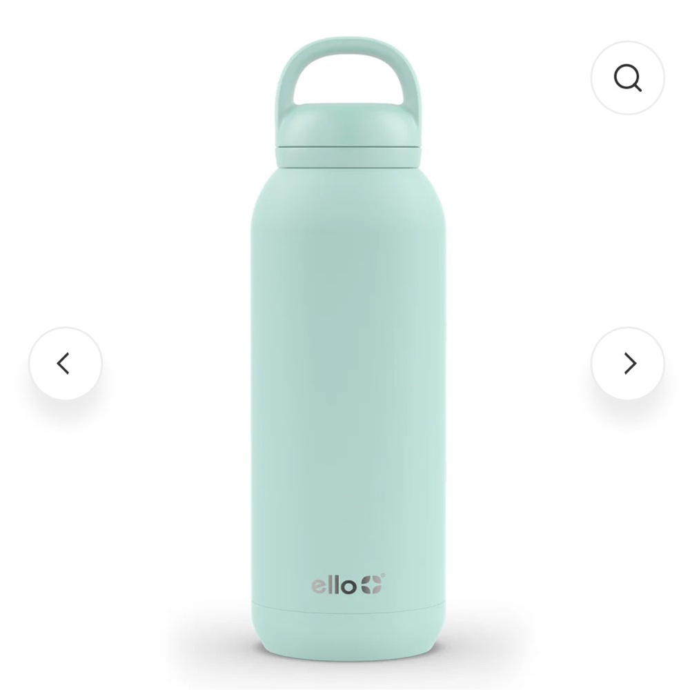 ello COOPER TWIST STAINLESS STEEL WATER BOTTLE / ello Mint Green Water Bottle